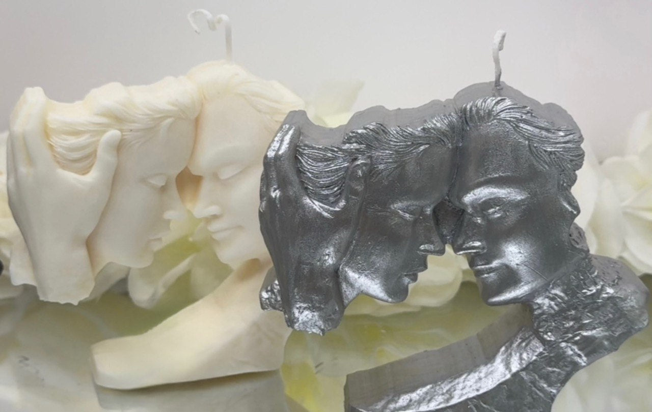 Sculptural & Romantic Face Candles